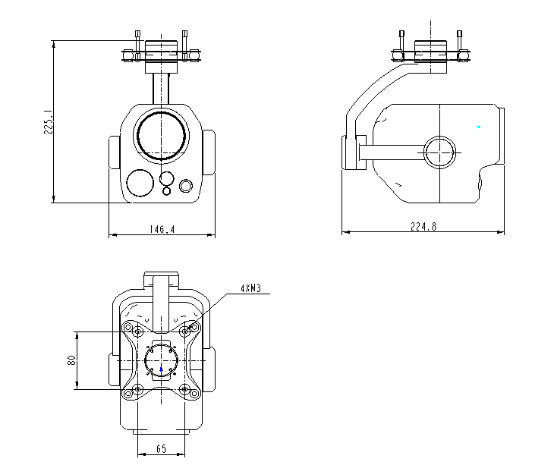 TZ083FA三軸四光吊艙 TZ083FA三軸四光吊艙